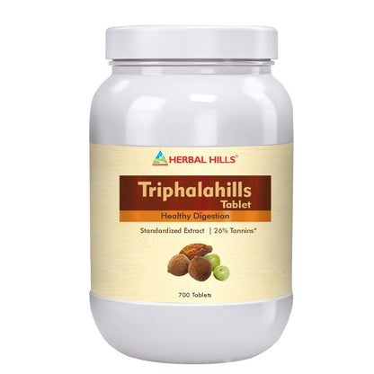 Herbal Hills Triphala Tablets, (700 Tablets Pack) | Supports Healthy Digestion &