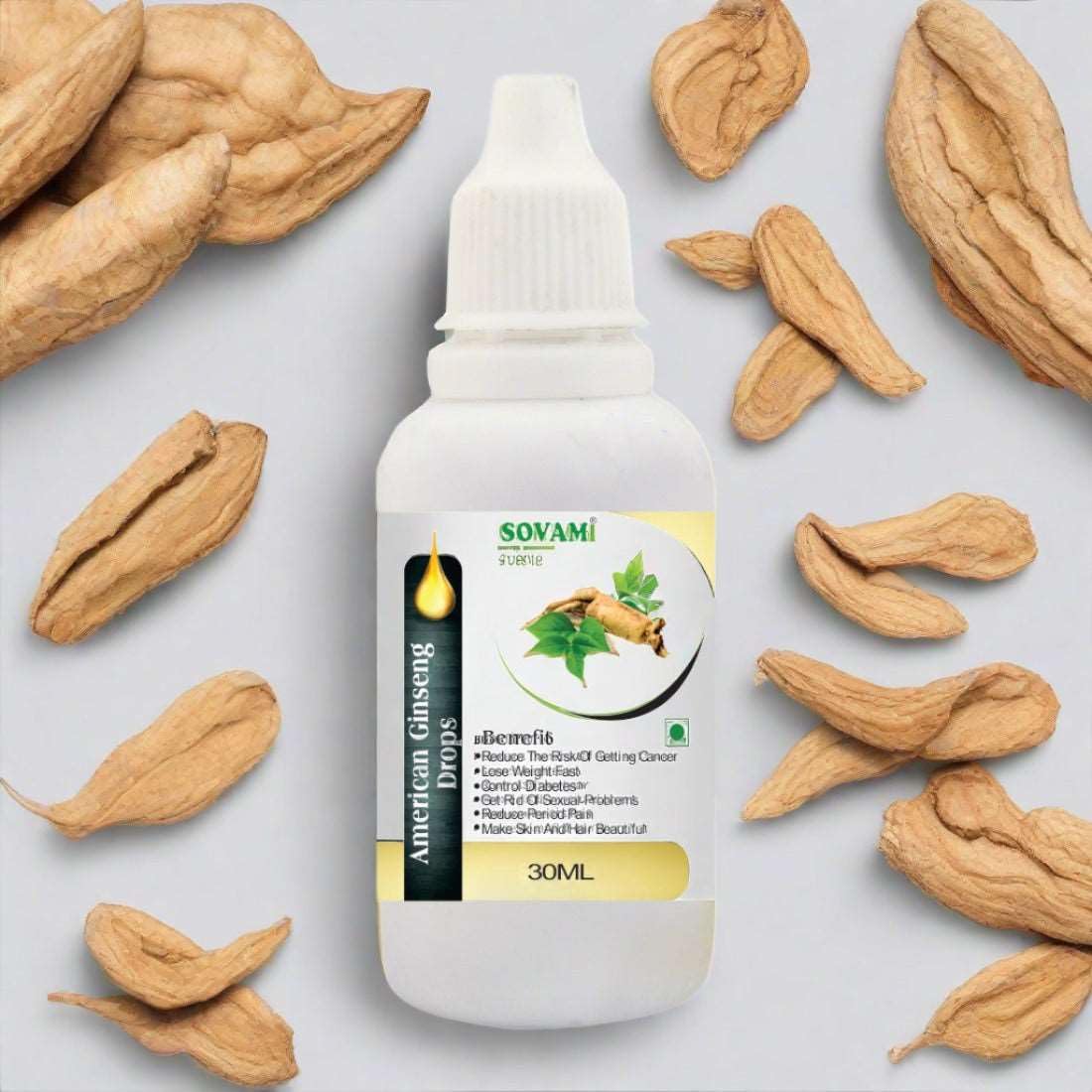 SOVAM American Ginseng Drop 30ML for Health & Care | Pack of 1