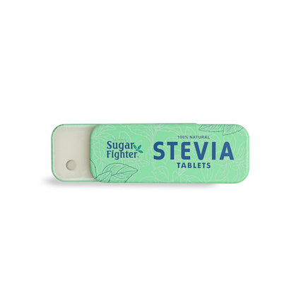 Sugar Fighter Stevia Tablets – Zero-Calorie Plant-Based Sweetener, 200 Tablets x 5, Pack of 5
