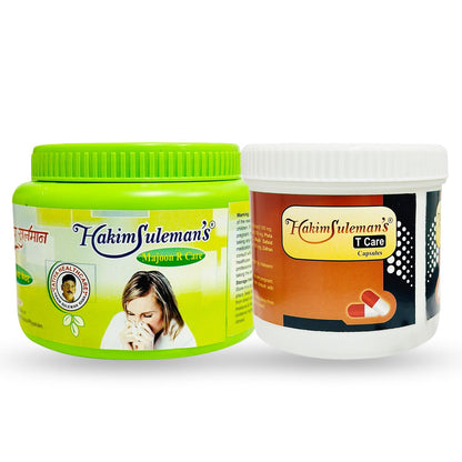 Hakim Suleman's Majoon R Care and T Care Combo Pack | Daily Herbal Wellness Essentials | Convenient Care Duo