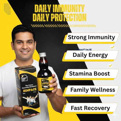 Himanshi Healthcare Himpace Ayurvedic Immunity Syrup, Herbal Immunity Booster Tonic – 200ml – Men & Women