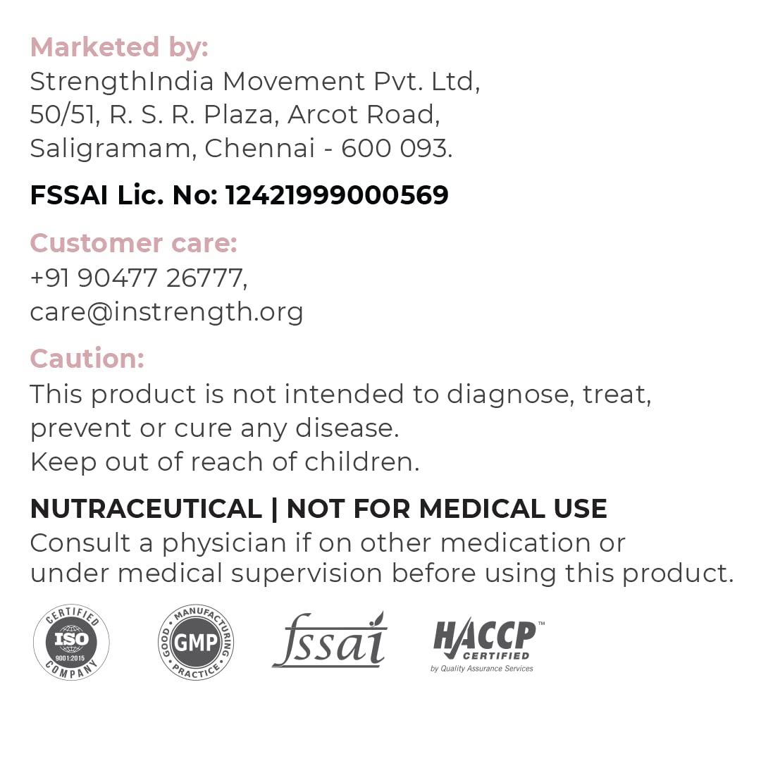 INSTRENGTH -STRONG BACK (INDIA'S NO.1 MULTIVITAMIN) -Support Backbone Pain Relief, Care,Strength,Imporve Backbone Flexibility- 10% OFFER