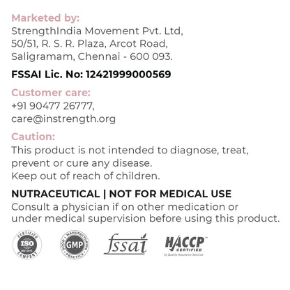 INSTRENGTH -STRONG BACK (INDIA'S NO.1 MULTIVITAMIN) -Support Backbone Pain Relief, Care,Strength,Imporve Backbone Flexibility- 10% OFFER