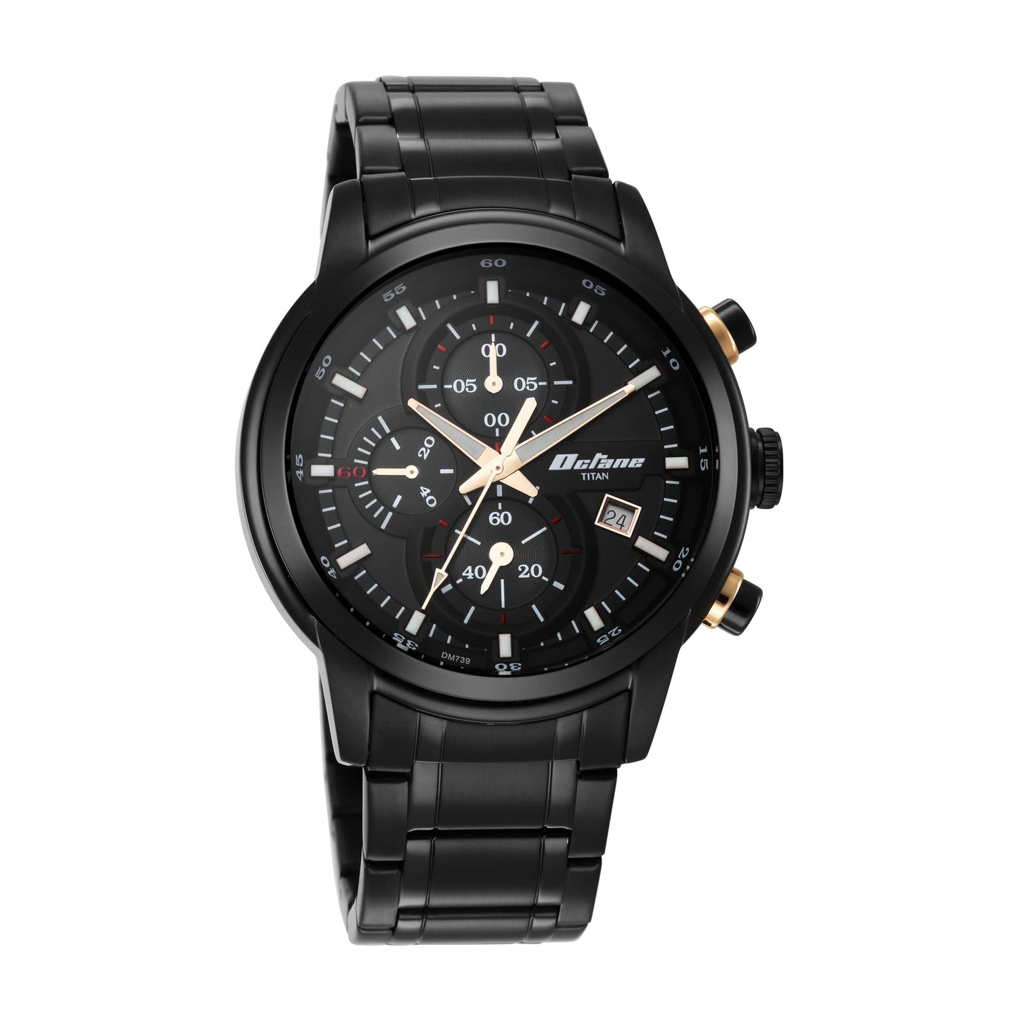 Titan Octane Black Dial Chronograph Watch for Men-NS90086KM05/NT90086KM- image 3