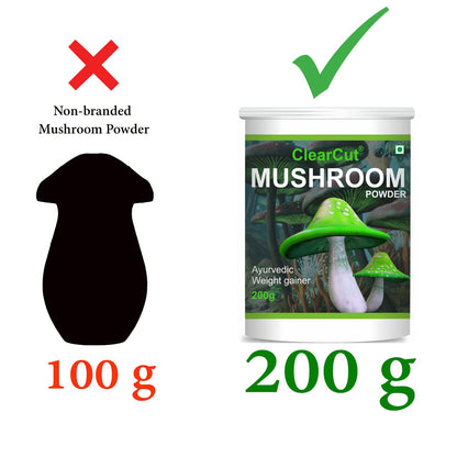 ClearCut Mushroom Weight gainer Ayurvedic Powder for Men women 200 g