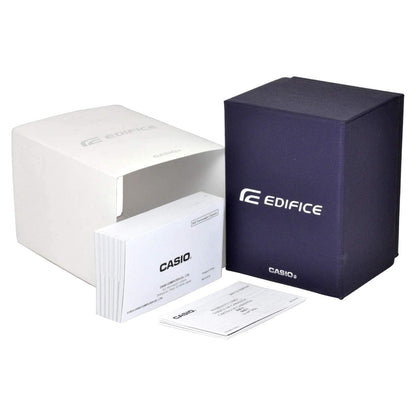 Casio Edifice EFV-550D-7AVUDF Analog White Dial Men Watch Silver Stainless Steel Strap (ED556)