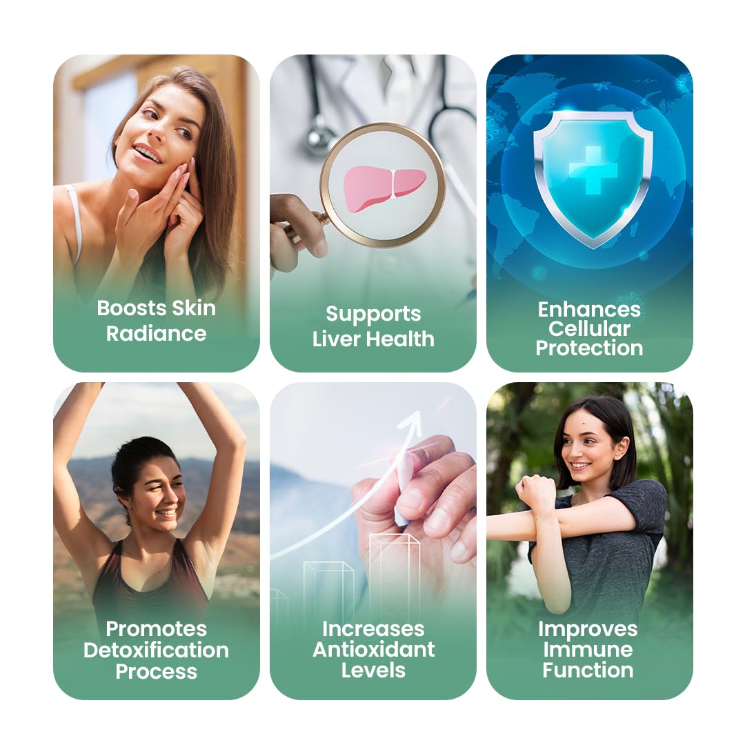 Nutrazen Glutathione Booster - 30 Tablets | Skin Brightening, Anti-Oxidant
