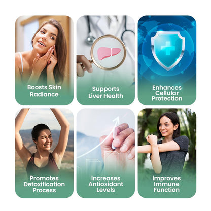Nutrazen Glutathione Booster - 30 Tablets | Skin Brightening, Anti-Oxidant