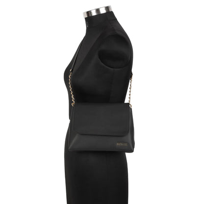 Fastrack Ivory Black Structured Everyday Sling Bag For Girls
