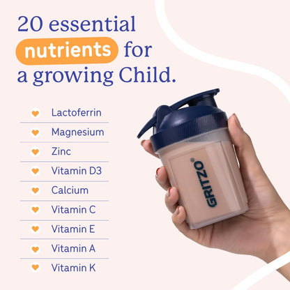 Gritzo SuperMilk Growth+ (7-12y Boy), 400g + Sipper