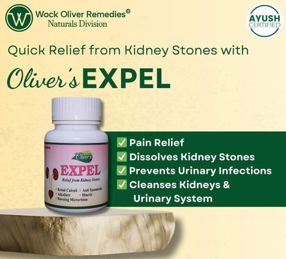 Oliver’s EXPEL Tablets | Herbal Kidney Support Supplement for Urinary Health & Detox | Supports Kidney Function & Urinary Comfort | Diuretic Support | Daily Wellness Formula
