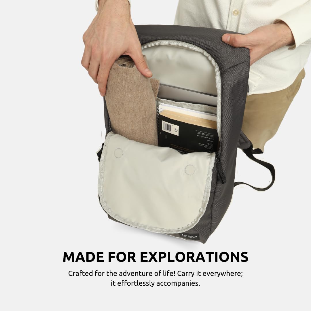The Gusto Globetrotter Backpack | Stylish Laptop Bag for 15.6 Inch Lapt- image 3