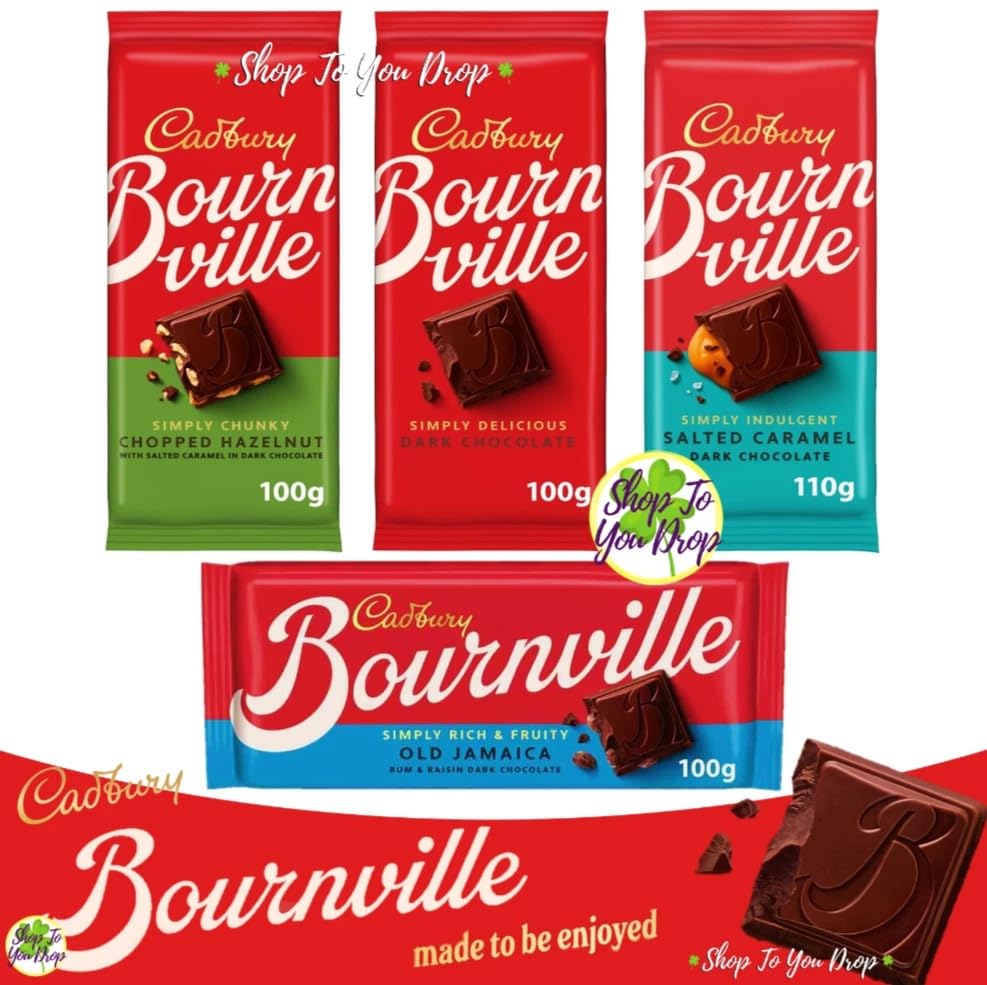 Cadbury Bournville Dark Chocolate Bar, Simply Chunky, 100g