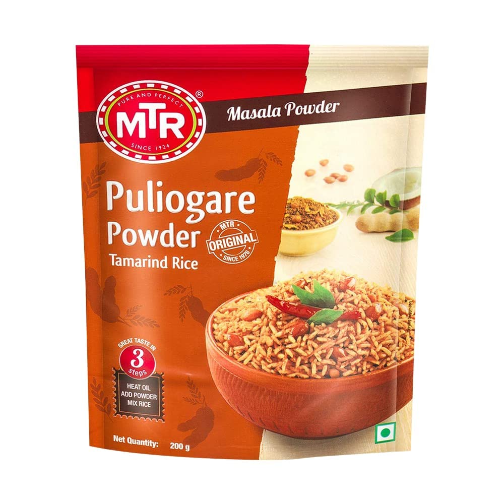 MTR Puliogare Powder | Traditional Masalas | Tamarind Rice Masala | 200g