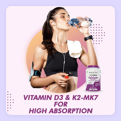 HealthyHey Nutrition Calcium with Magnesium, Vitamin D3 & Vitamin K2- M- image 6