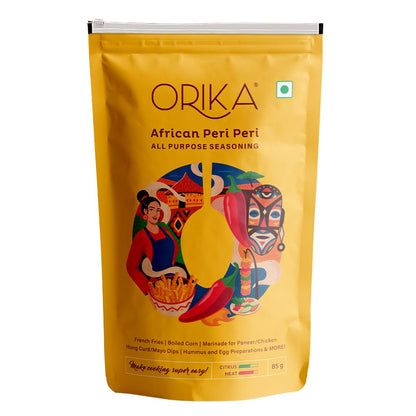 Orika African Peri Peri Masala Powder 85g | Spicy & Flavorful Piri Piri All Pupose Seasoning | Perfect for Grilling, Cooking and Sprinkling | No Artificial Flavours or Colours