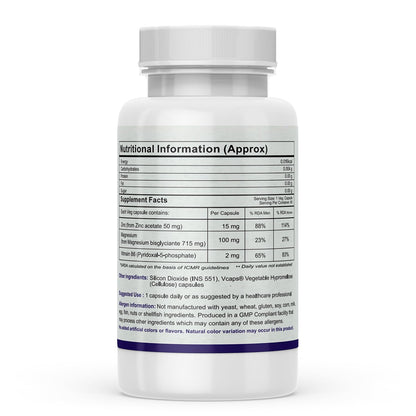 Autoimmunity care ZMA+ Care | Stronger Bones, Muscles, Heart Health, Brain, Sleep, Immune Support & Anxiety Relief Supplement for Men & Women | Zinc, Magnesium & Vitamin B6 l 60 Veg Capsules