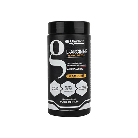 GLIMLACH L Arginine 1500mg Tablets | Dietary Supplement for Men and Women | High-Potency Amino Acid | Easy-to-Take Tablets for Daily Health, Nutrition, Energy, and Wellness | 120 Tablets