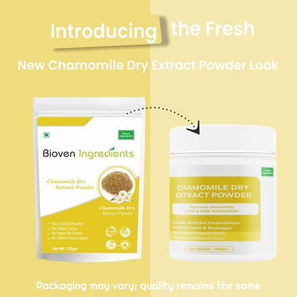 Bioven Ingredients Chamomile Dry Extract Powder, Pure, No Added Colour/Preservatives