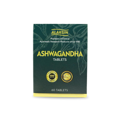 Alarsin Ashwagandha Tablets (60) | Herbal Supplement, Energy Boosting, Stress Relief, Adult Unisex Use