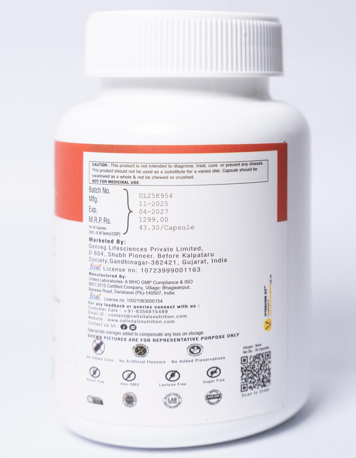 CELL-VITALS Coenzyme Q10 Cardiocare Max – Advanced Heart Health Supplement, 30 Veg Capsules | Supports Cardiovascular Wellness, Healthy Blood Pressure & Cholesterol