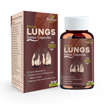 Blessings Ayurveda's Lungs Detox Capsules for Men & Women 100% Natural- image 6