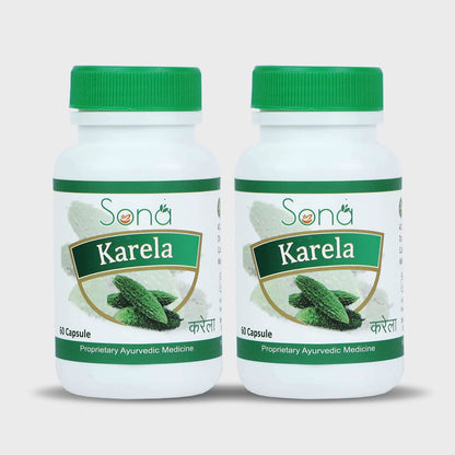 Sona Health Care Karela Capsules for Diabetes 60 Capsules (Pack Of 2)