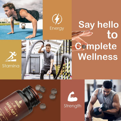 Abhinav Shilajit + Tablets | Stamina booster tablets | All-in-one energy supplement | Elevate your strength, stamina, and energy levels (30 Tablet (Pack of 1))