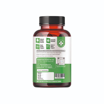 Raskam Organic Moringa Tablet with 1200mg Leaves Extract | Powder Tablets for Immunity, Digestion & Energy | Organic Leaves 120 Tablets