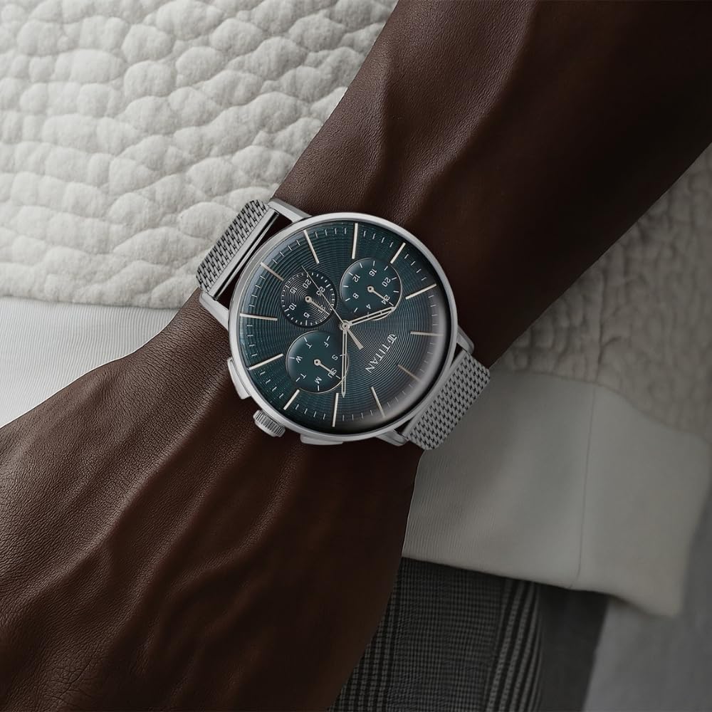 Titan Analog Anthracite Dial Men's Watch-90200SM01- image 3