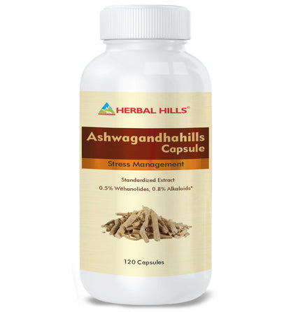 Herbal Hills Ashwagandhahills Capsule (120 Count Pack of 1)