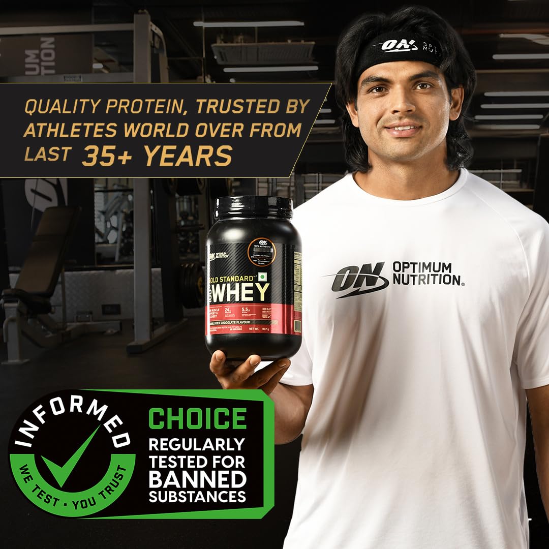 Optimum Nutrition (ON) Gold Standard 100% Whey Protein Powder 1.7 Kg (D- image 6