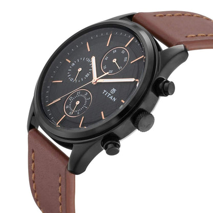 Titan Neo Iv Analog Black Dial Men's Watch - NM1805NL01/NL1805NL01/NP1805NL01