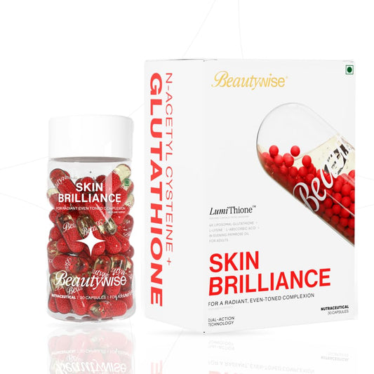 Beautywise Skin Brilliance Glutathione with NAC | Dual Action | Evening Primrose