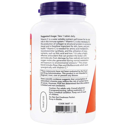 Now Foods C-1000 with Rose Hips and Bioflavonoids 250 Tabs- image 4
