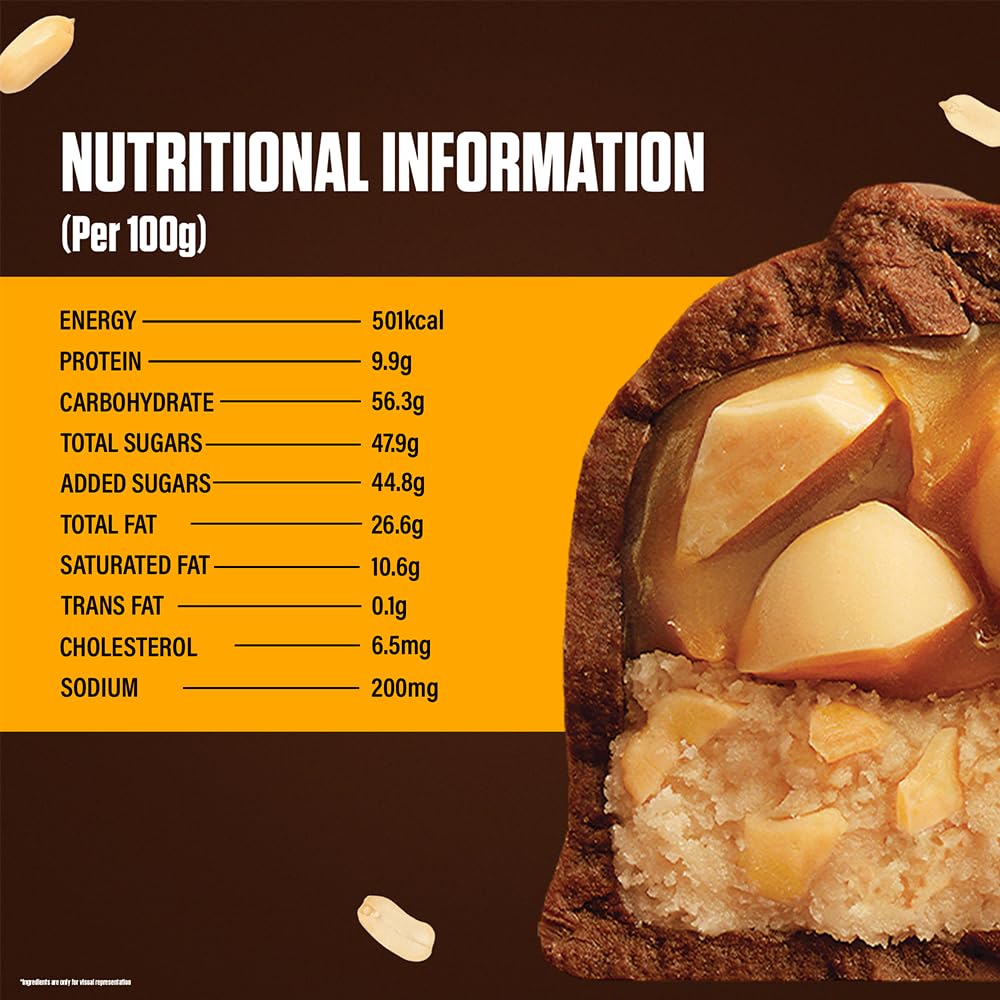 Snickers Butterscotch Flavoured Chocolate Bar | Loaded with Crunchy Peanuts, Nougat & Caramel | Irresistibly Nutty Chocolate Bar | 40g | Pack of 10