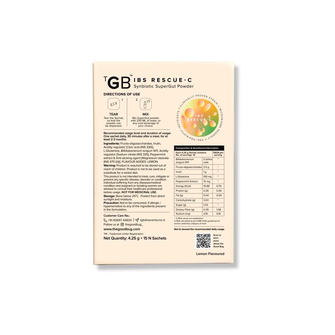 The Good Bug Ibs Rescue C Supergut Powder For Constipation Relief & Irr- image 2