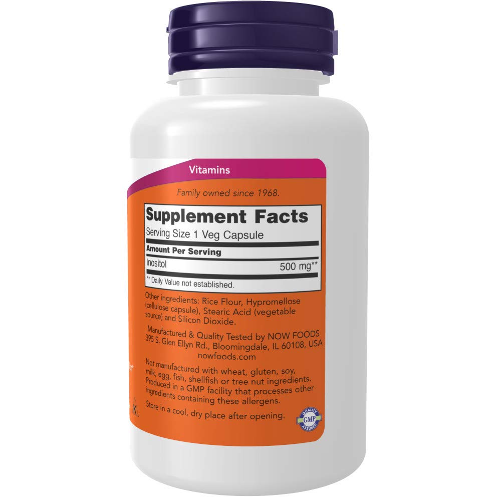 Now Foods 500 mg Inositol , 100 Capsules - Pack of 2- image 8