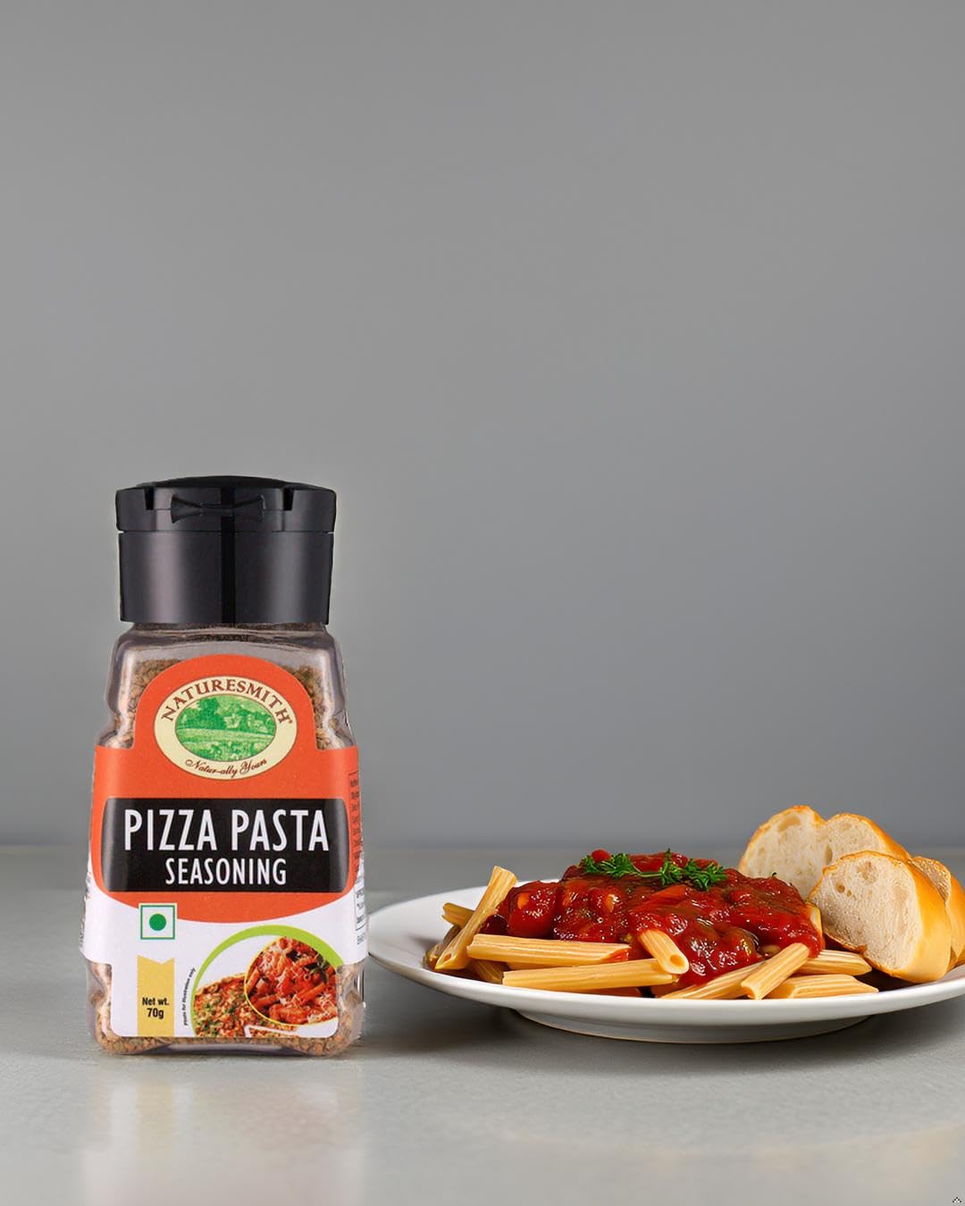 NATURESMITH PIZZA PASTA SEASONING-70g || SMALL SPRINKLER READY TO USE JAR ||