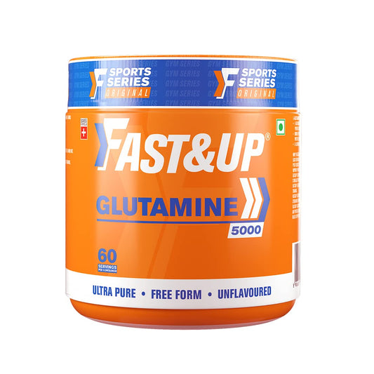 Fast&Up Glutamine (Unflavoured, 2 Month Supply) L-Glutamine For Muscle Building