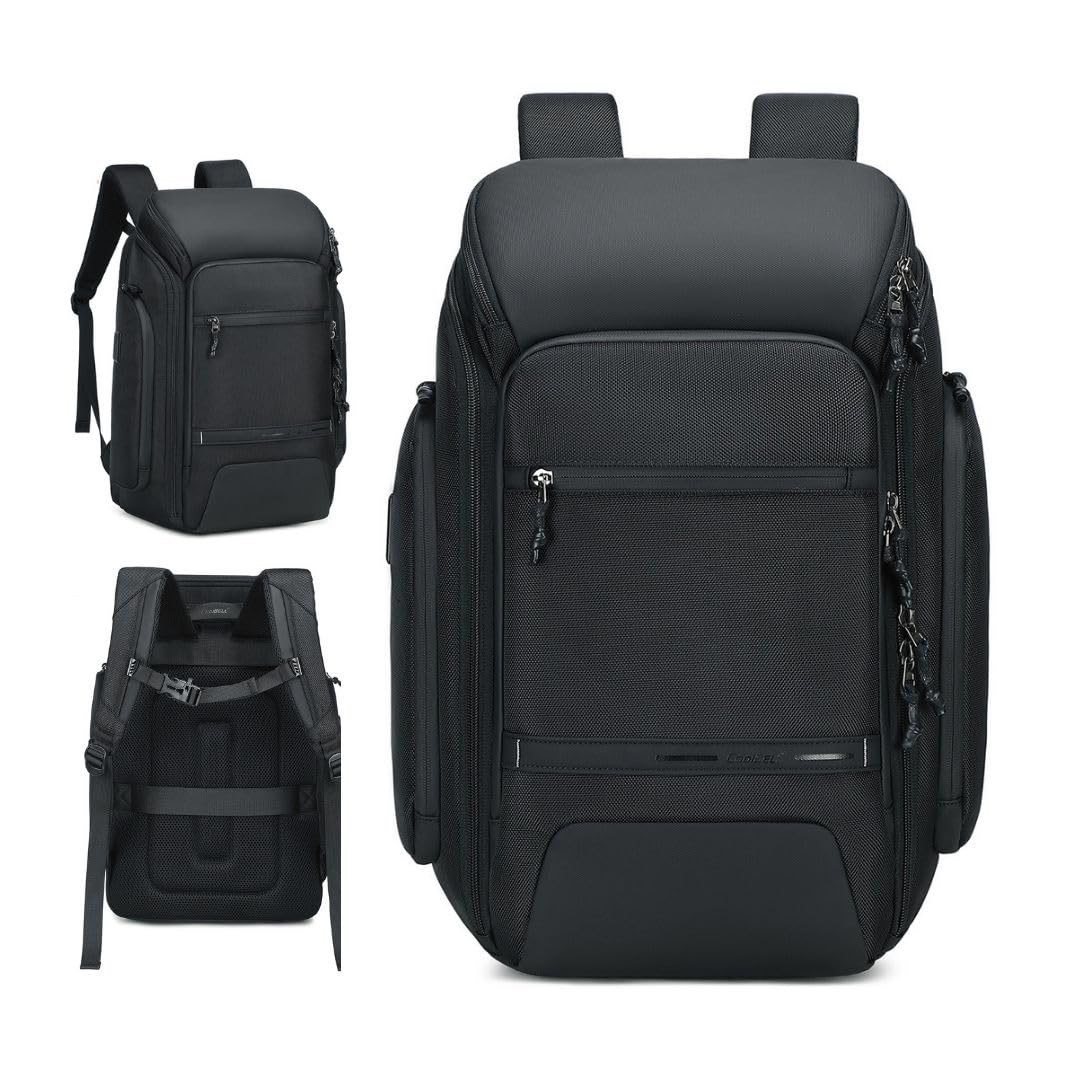 KARRIER 35L Nexus Laptop Backpack for Men & Women, Padded Laptop Compartment, Spacious Bag for Office, College, Daily Commute & Travel, Black**