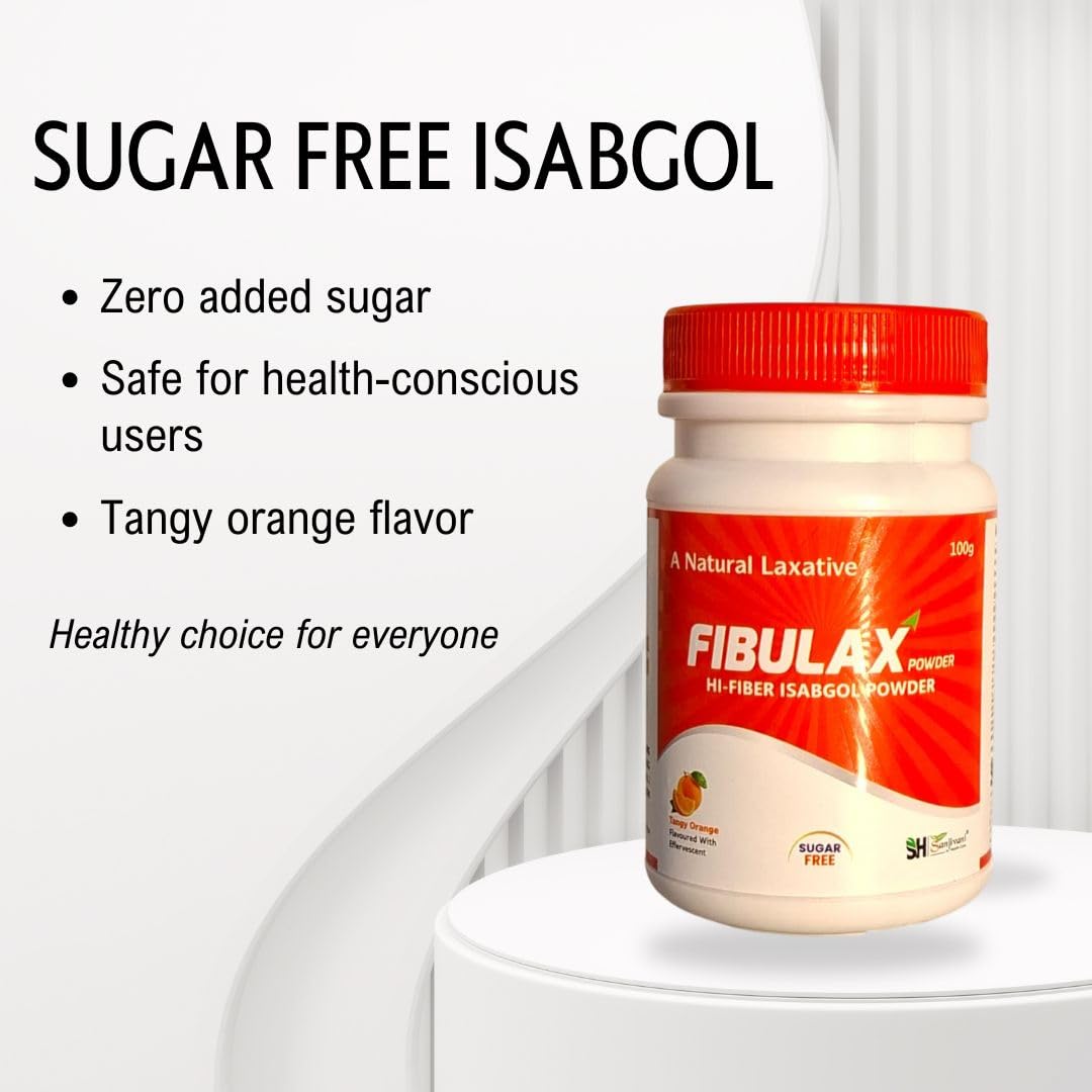 Fibulax 100g Isabgol Laxative Powder - Natural Psyllium Husk for Digestion