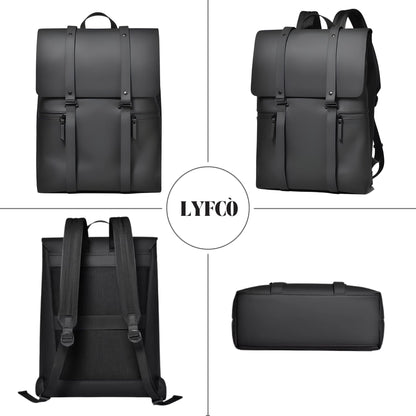 LYFCO Laptop Backpack For Men & Women, 14 Inch, Black