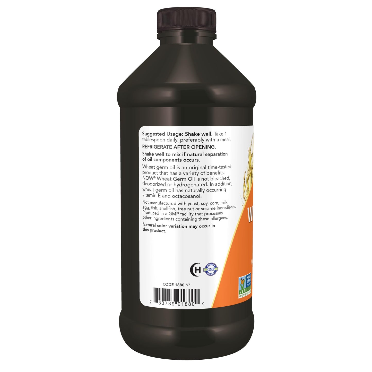 Now Foods Wheat Germ Nutritional Oil - 473 ml- image 7