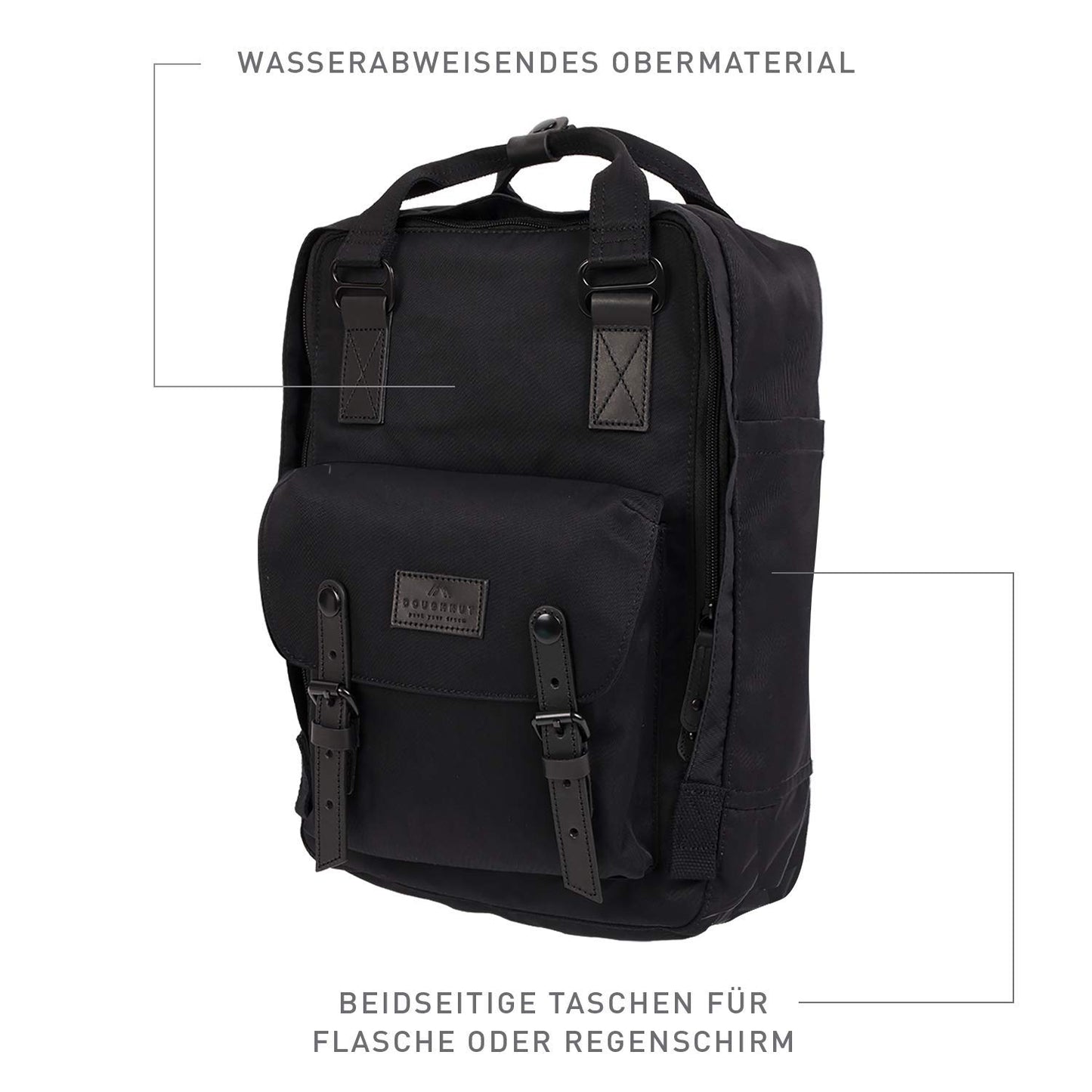 Doughnut Women's Macaroon Backpack (One Size, Black)