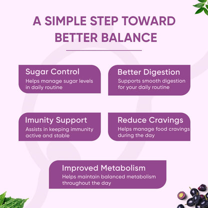 Herbal Max Diabetic Care Juice 450 ml | Herbal Blend with Karela, Jamun, Gudmar, Vijaysar & Amla | Jamun Karela Juice Supports Blood Sugar Management | Suitable for Diabetes & Prediabetes
