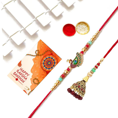 Maalpani Rakhi For Bhaiya Bhabhi With Celebration Gift Pack -Chocolate Hamper - For Brother Gift Set - Rakshabandhan Gift