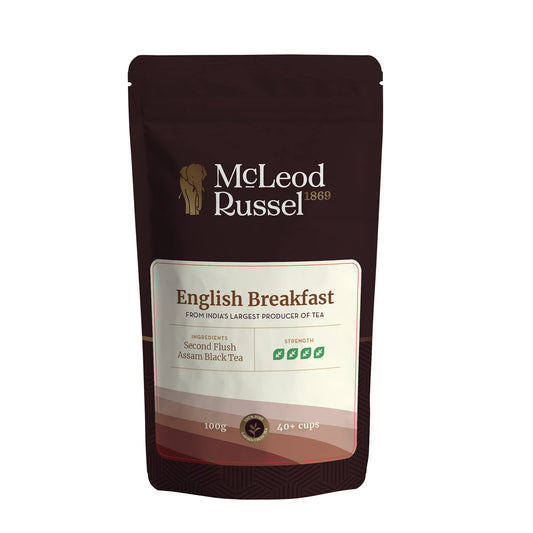McLEOD RUSSEL 1869 English Breakfast|100 Gram|Daily Black Tea|Strong & Robust Blend|Farm Fresh Loose Leaf|40+ Cups