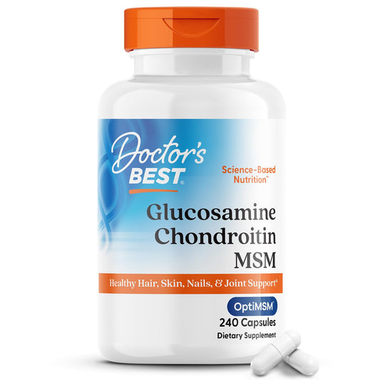 Doctor's Best, Glucosamine Chondroitin MSM, 240 Capsules