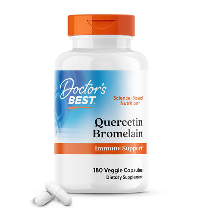 Doctor's Best, Quercetin Bromelain, 180 Veggie Caps